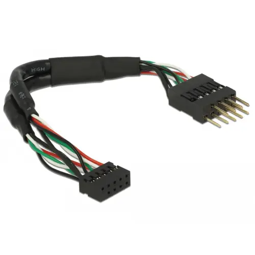 Kabel DELOCK, USB int. 0,12m 10 pin head. Ž USB 2.0 10pin head M 41977-3