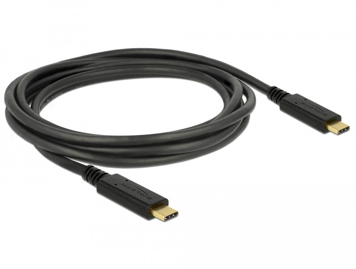 Kabel DELOCK, USB Type-C 3.1 (M) na USB Type-C 3.1 (M), 2m 83668-17