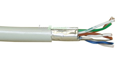 Kabel EMOS, CAT5e F/UTP, sivi, puni s oklopom, 1m (305m KOLUT)-2