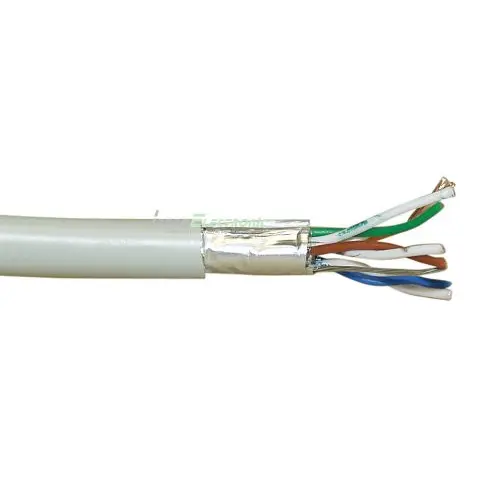 Kabel EMOS, CAT5e F/UTP, sivi, puni s oklopom, 1m (305m KOLUT)-1