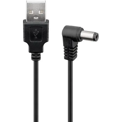 Kabel GOOBAY 55154, USB A (M) na DC (Ž), 5.5/2.5, 0.5m, crni-0