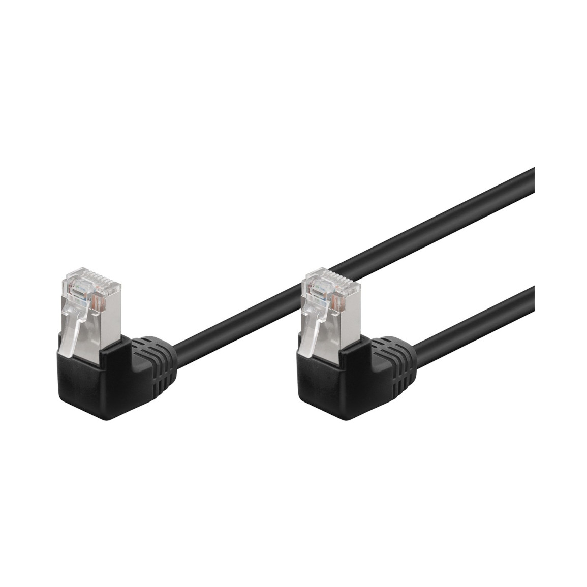 Kabel GOOBAY 96078, Patch, CAT 5e F/UTP, 2x kutni, crni, 1m-3