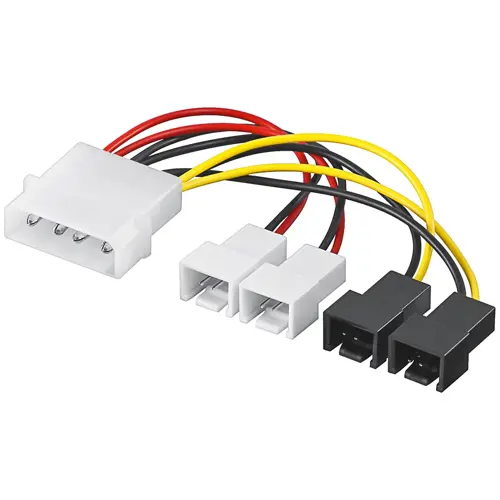 Kabel GOOBAY, adapter za PC vent., 5.25in M 2x 12 V/2x 5 V-0