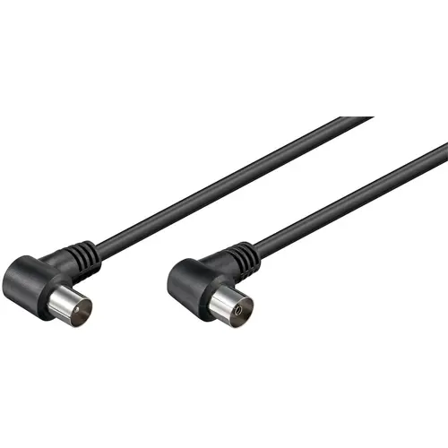 Kabel GOOBAY, antenski (M) na (Ž), crni, 1.5m, kutni, bulk