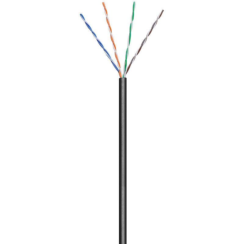Kabel GOOBAY, CAT5e, UTP, za vanjsku uporabu, crni, puni, 1m (100m KOLUT)-1