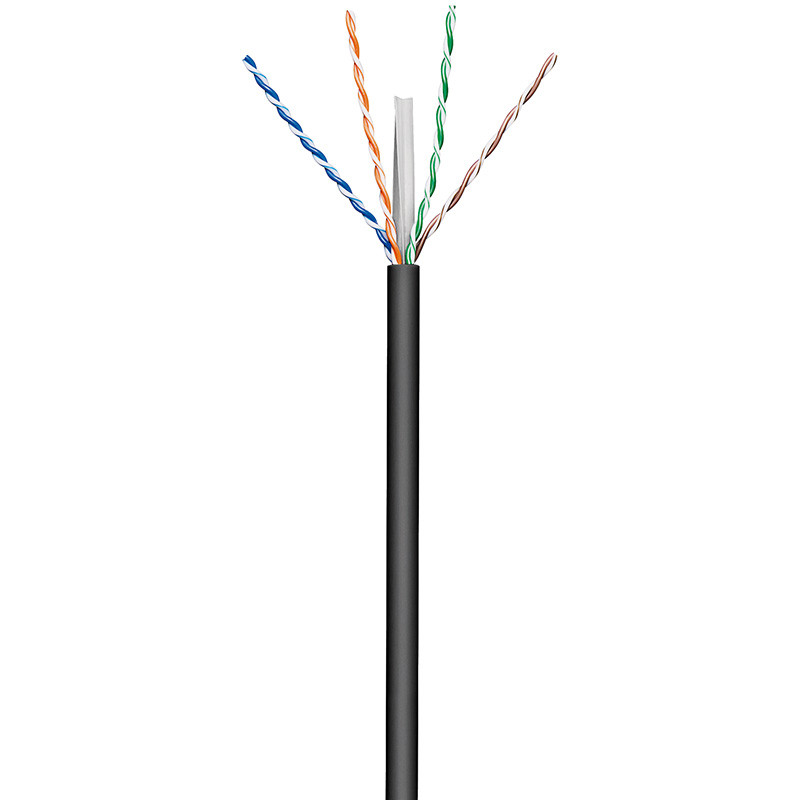 Kabel GOOBAY, CAT6, UTP, za vanjsku uporabu, crni, puni, 1m (100m KOLUT)-7