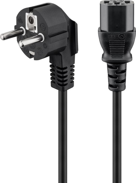 Kabel GOOBAY, mrežni EURO, kutni, 3m-9