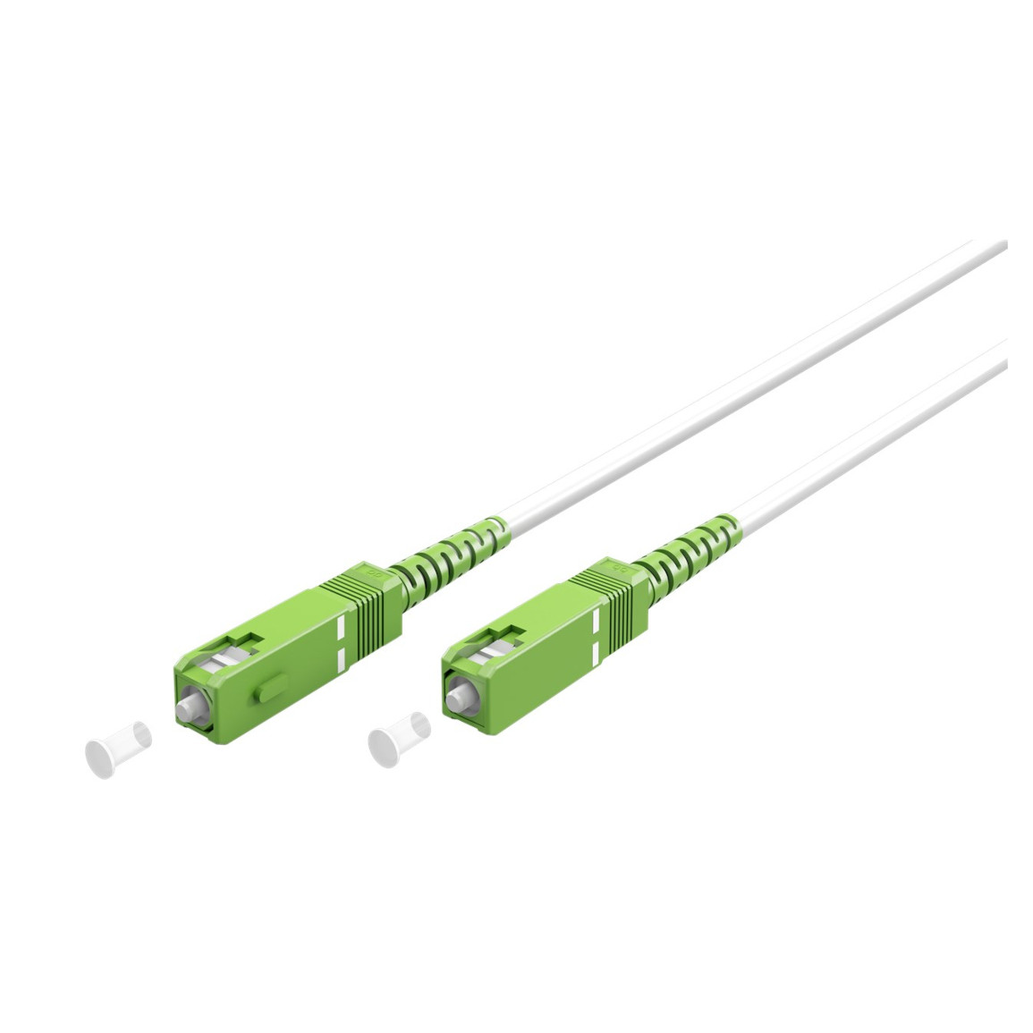 Kabel GOOBAY, optički FTTH, SC-APC (8°) (M) na SC-APC (8°) (M), 0.5m, bijeli-2