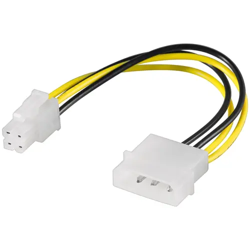 Kabel GOOBAY, PC Power Kablel/Adapter, 5.25 Inch M ATX12 P4, 4-Pin-1