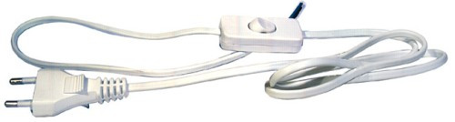 Kabel mrežni 2x0.75 EMOS, s prekidačem i utikačem, bijeli-9