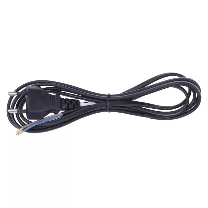 Kabel mrežni 2x0.75 EMOS, s utikačem, 2m, crni-5