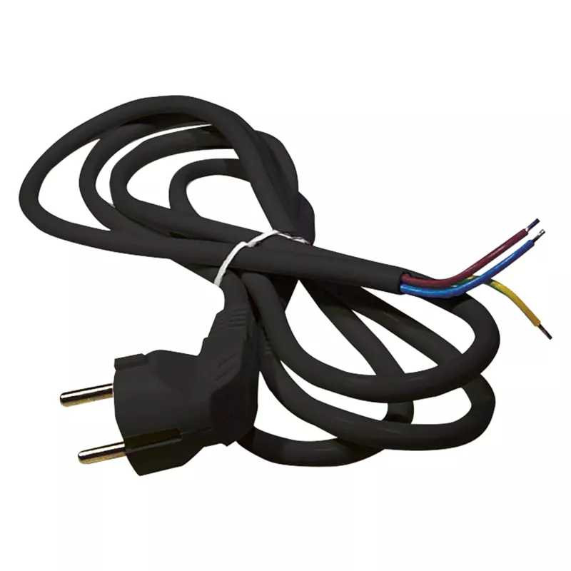 Kabel mrežni 3x0.75 EMOS, s utikačem, 3m, crni-6