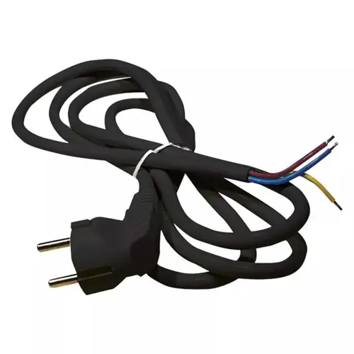 Kabel mrežni 3x0.75 EMOS, s utikačem, 3m, crni-0