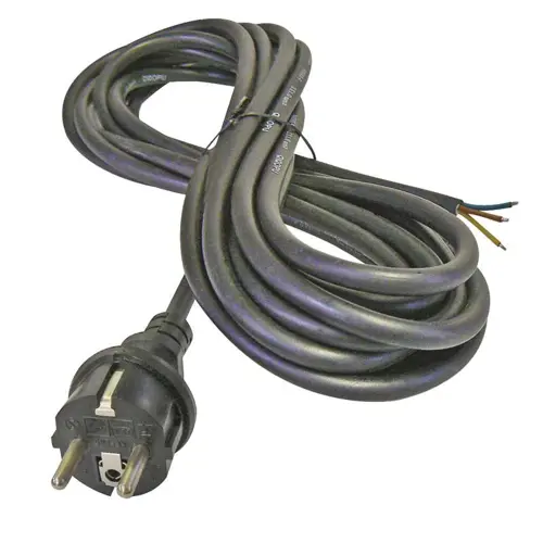 Kabel mrežni 3x2.5 EMOS, s utikačem, gumeni, 3m, crni-0