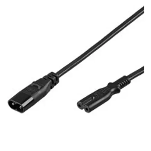 Kabel mrežni za kazetofon GOOBAY, produžni, 2m, crni