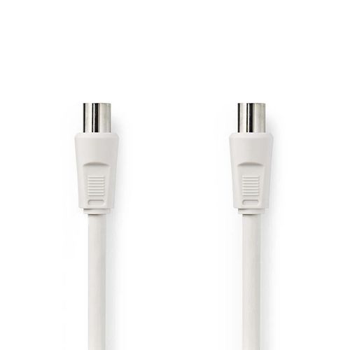 Kabel NEDIS antenski (M) na (Ž), bijeli, 5m, ravni, blister-12