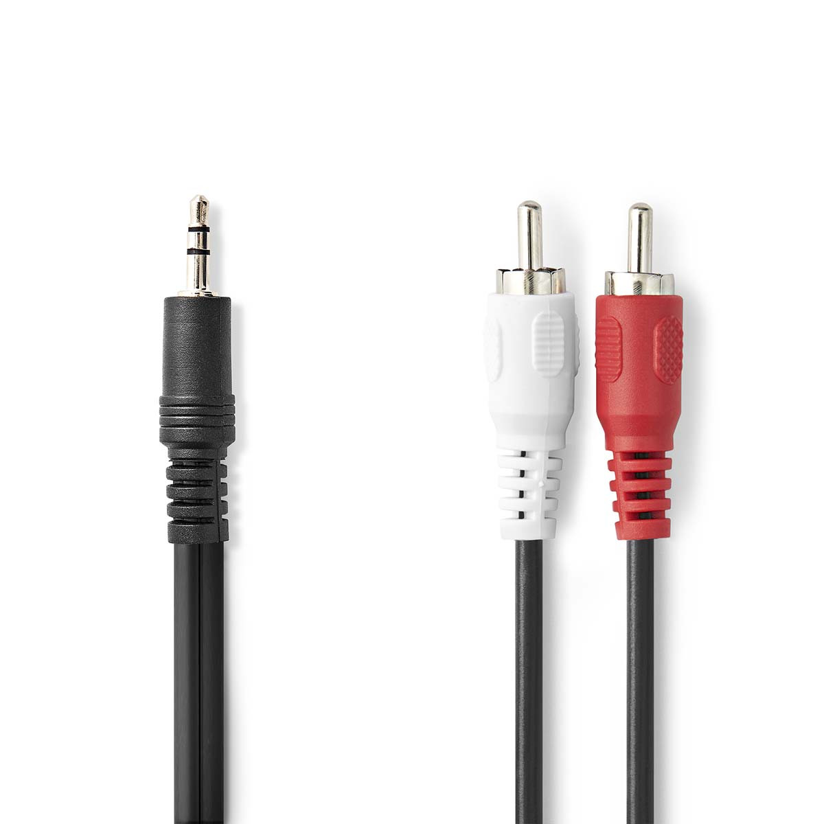 Kabel NEDIS audio stereo, 3.5 mm (M), 2x RCA (M), 10 m, crni, bulk-7