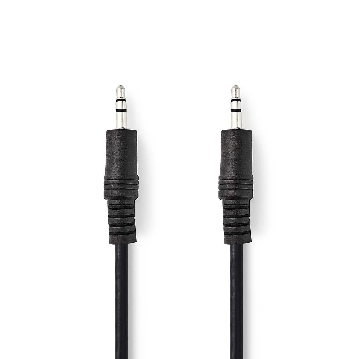 Kabel NEDIS audio stereo, 3.5mm (M) na 3.5mm (M), 1m, crni, blister-3