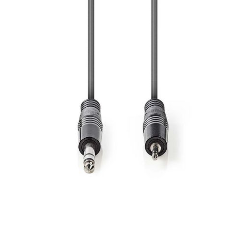 Kabel NEDIS audio stereo, 6.35mm (M) na 3.5mm (M), sivi, 3m-5