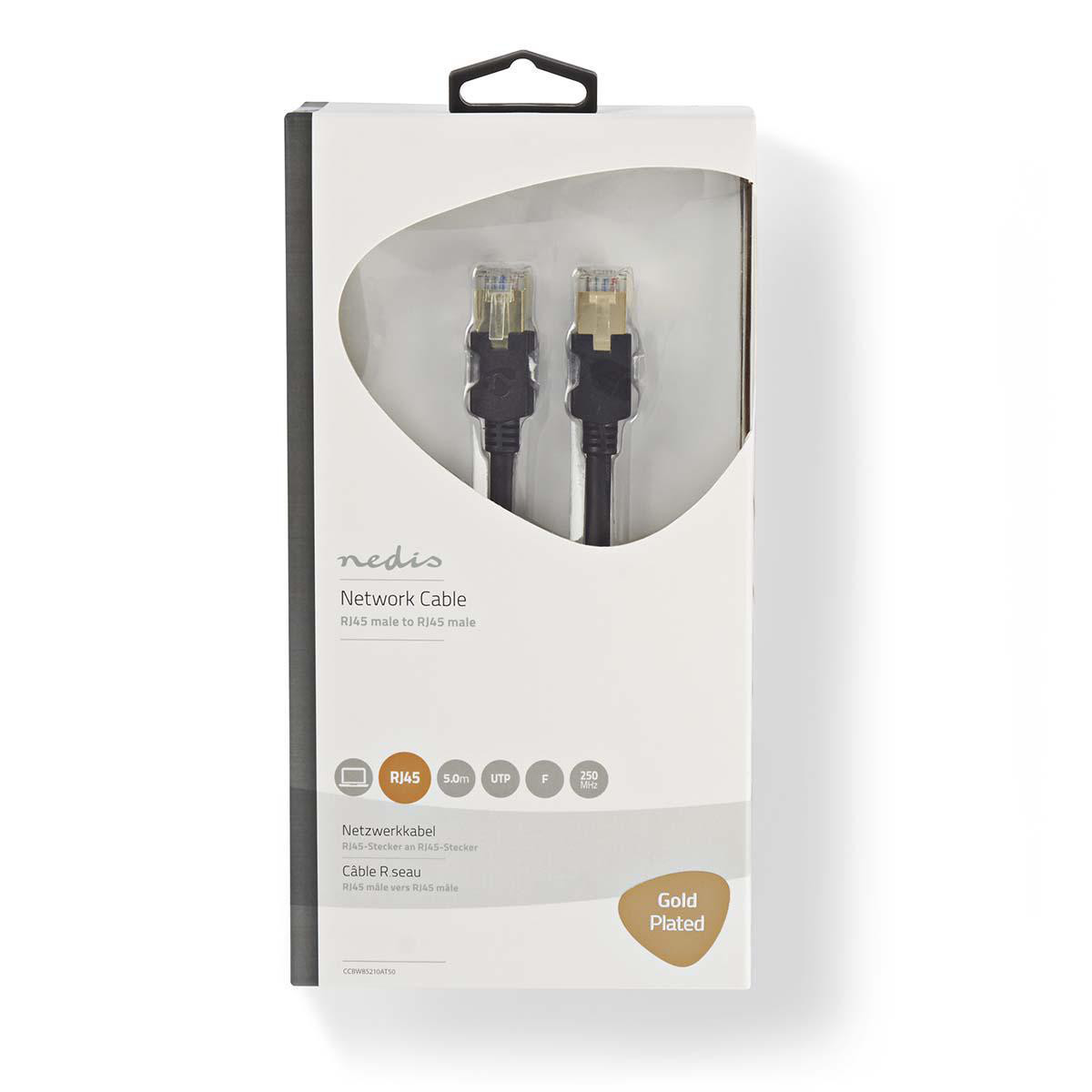 Kabel NEDIS CCBW85210AT50, Patch, CAT6 SFTP, UTP, crni, 5m-14