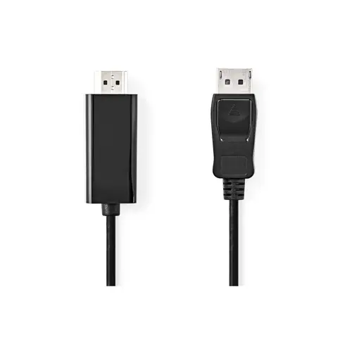 Kabel NEDIS CCGL37100BK10, DisplayPort (M) na HDMI (M), crni, 1m-0