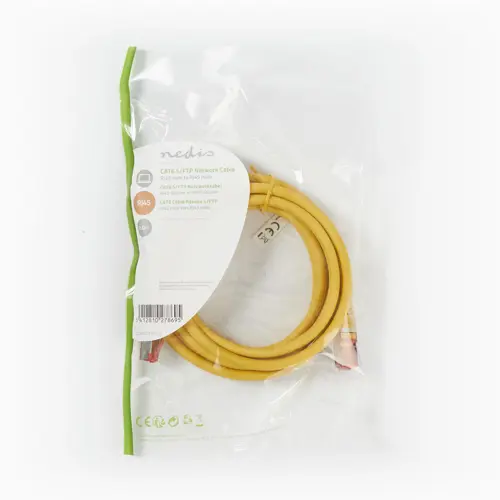 Kabel NEDIS CCGP85221YE20, Patch, CAT6 SFTP, UTP, žuti, 2m-0