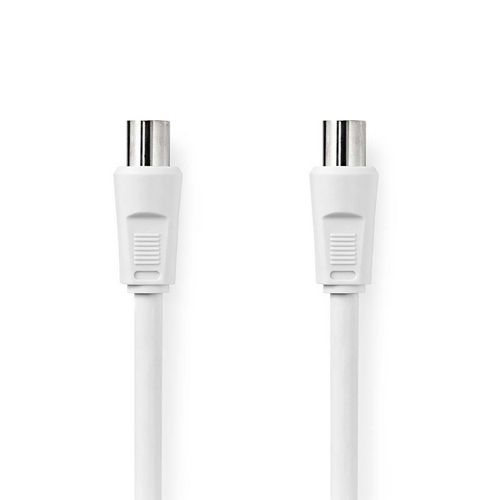 Kabel NEDIS CSGL40000WT50, antenski (M) na (Ž), bijeli, 5m, ravni, label, bulk-5