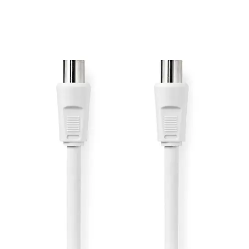 Kabel NEDIS CSGL40000WT50, antenski (M) na (Ž), bijeli, 5m, ravni, label, bulk-0