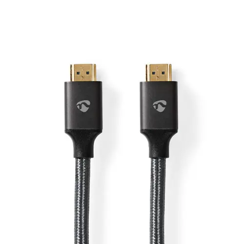Kabel NEDIS CVTB35000GY20, HDMI (M) na HDMI (M), crni, 2m, 8K@60Hz, eARC, ethernet-0