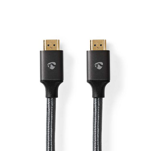 Kabel NEDIS CVTB35000GY50, HDMI (M) na HDMI (M), crni, 5m, 8K@60Hz, eARC, ethernet-6