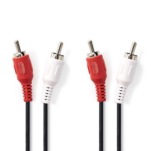Kabel NEDIS, 2xRCA (M) na 2xRCA (M), 3m, blister-6