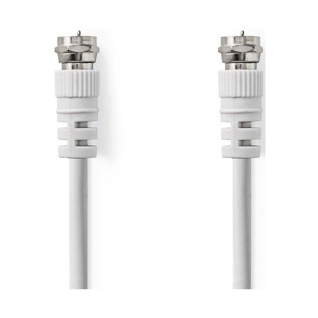Kabel NEDIS, antenski F (M) na F (M), bijeli, 20m, polybag-10