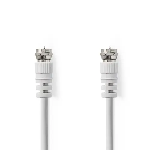 Kabel NEDIS, antenski F (M) na F (M), bijeli, 5m, polybag-1