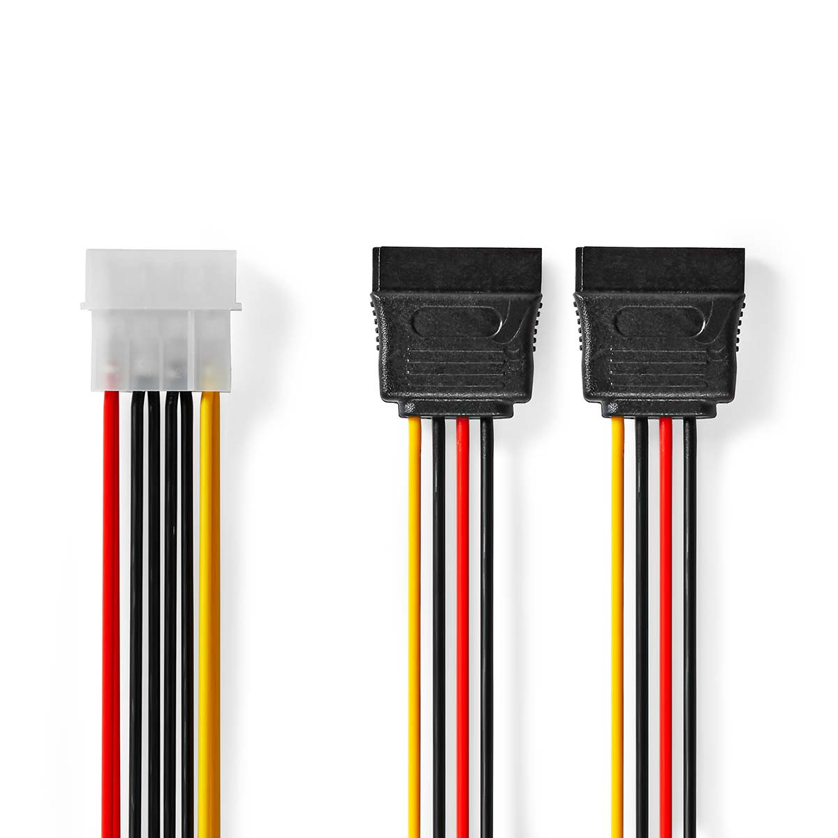 Kabel NEDIS, SATA power Molex (M) 2x SATA 15-Pin(F), 0.15 m-6