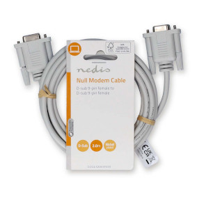 Kabel NEDIS, serijski null modem DB9 ŽŽ, 2m-11