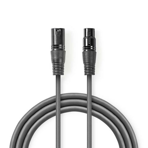Kabel NEDIS, XLR (M) na XLR (Ž), sivi, 1.5m-13