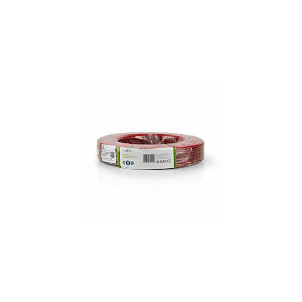 Kabel za zvučnike NEDIS 2x0.75, crveno-crni, low cost, 1m-1
