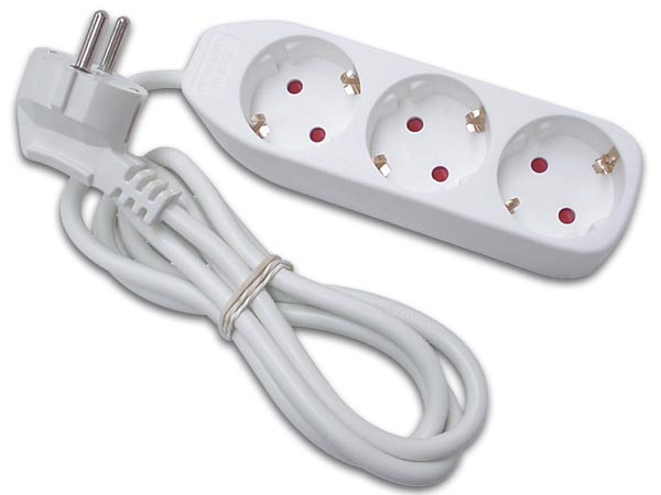 Kabel produžni EMOS, 3 mjesta, 1.5mm2, bez prekidača, 1.5m-3