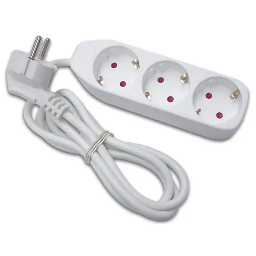 Kabel produžni EMOS, 3 mjesta, 1.5mm2, bez prekidača, 1.5m-1