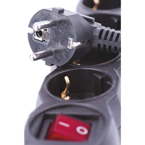 Kabel produžni EMOS, 3 mjesta, 1mm2, s prekidačem, 1.5m, crni-6
