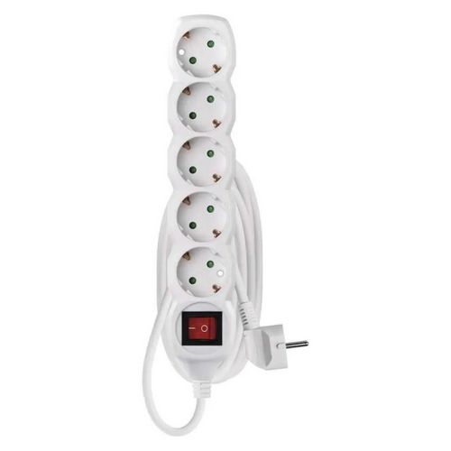 Kabel produžni EMOS, 5 mjesta, 1mm2, s prekidačem, 3m-8