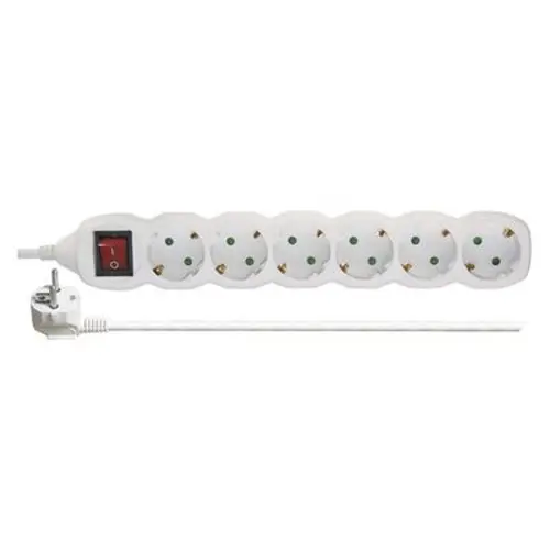 Kabel produžni EMOS, 6 mjesta, 1.5mm2, s prekidačem, 5m-0