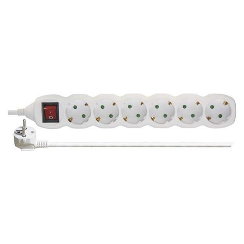 Kabel produžni EMOS, 6 mjesta, 1mm2, s prekidačem, 2m-7