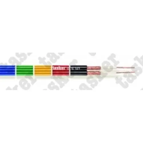 Kabel TASKER C121, 2x0.25, oklopljeni, dupli, crni