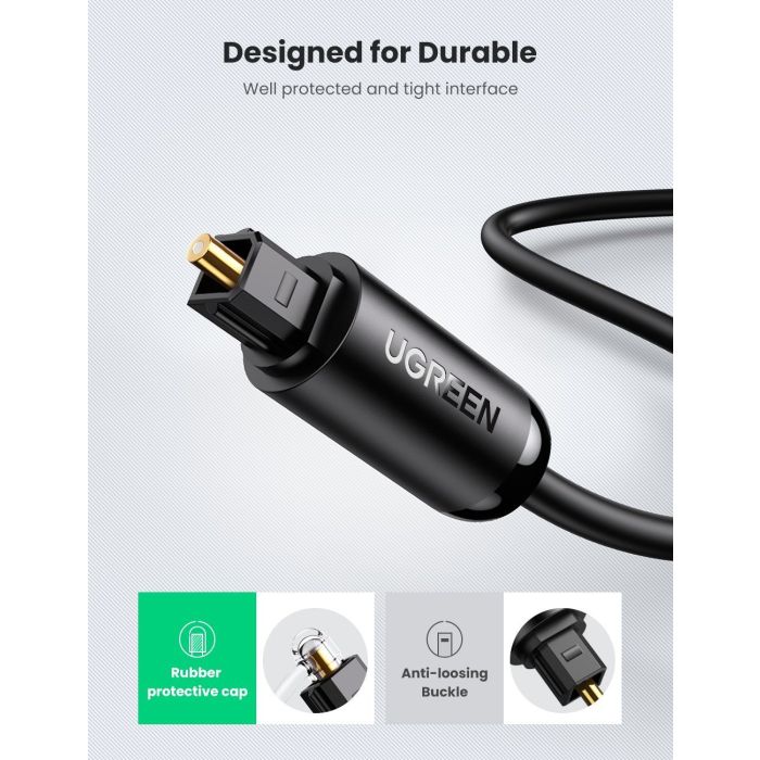 Kabel UGREEN Toslink Optical Audio, 1.5m, crni-14