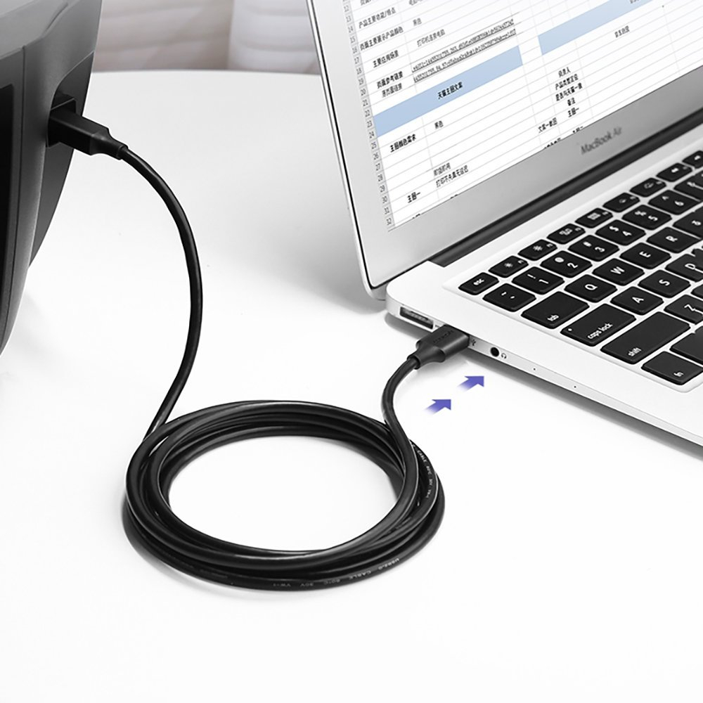 Kabel UGREEN USB 2.0 AM na BM Print, 2m, crni-2