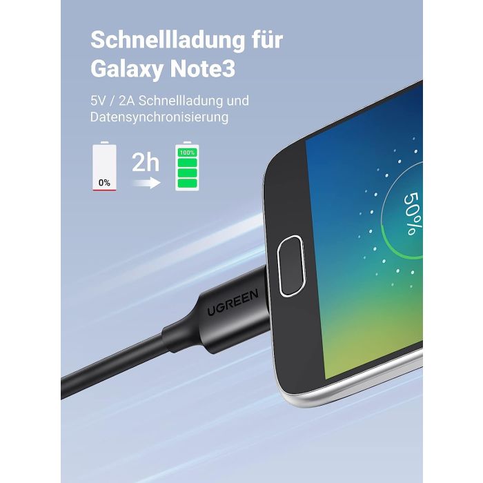 Kabel UGREEN USB 3.0 A (M) na Micro-B USB 3.0 (M), 1m, crni-15