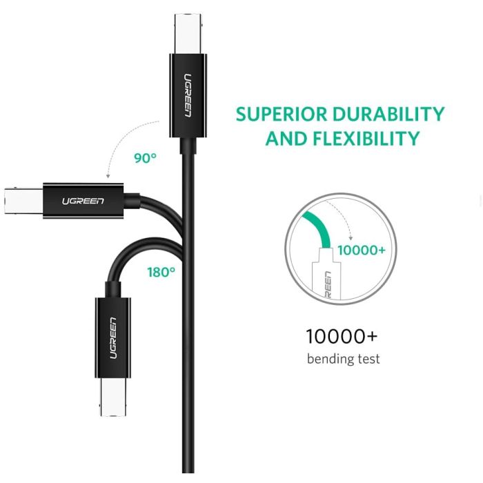 Kabel UGREEN USB-C to USB-B 2.0 Printer, 2m, crni-11