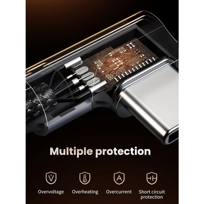 Kabel UGREEN kutni USB-C 2.0 (M) na kutni USB-C 2.0 (M), 3A, 1m-1