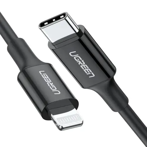 Kabel UGREEN, Lightning na Type-C 2.0 (M), crni, 1m-1